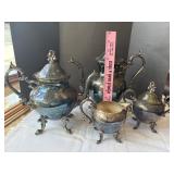 Silver plate serving set