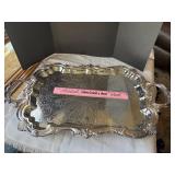Antique Sheffield Silver plate tray