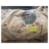 Unique hand stitched quilt, some staining 80ï¿½ x