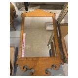 Vintage wooden mirror