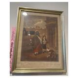 Framed vintage print