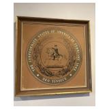 Confederate states of America Seale framed