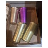 Vintage aluminum cups