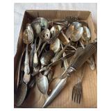 42 pcs silver plate flatware