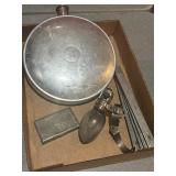 Vtg canteen, cigarette box, etc.