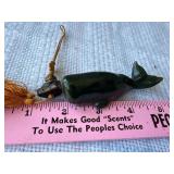 Jade whale and cat eye Buddah