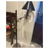 Heavy vintage brass floor lamp