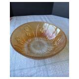 Jeanette glass Iris herringbone serving bowl 8