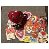Johanna Parker Valentine mug and vtg valentines