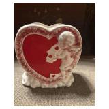 Vtg valentines planter