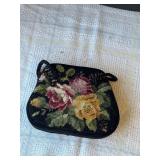 Embroidered evening purse