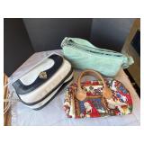 Jay Herbert bag, Christmas bag and suede bag