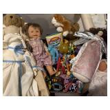 Large lot, dolls, and toys