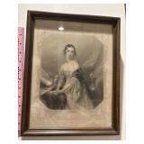 Victorian portrait, the daughter of Columbia