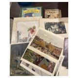 Vtg books and prints