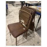 Vtg card table chairs