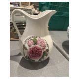 Portmeirion rose pitcher