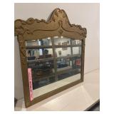 Victorian wooden mirror