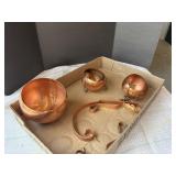 Copper hanging planters