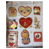 9 vintage valentine cards