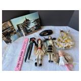 Vintage dolls and postcards