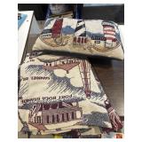 Lighthouse pillow and throw blanket
