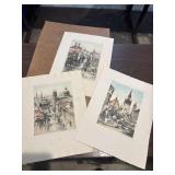 Vintage original? prints signed by artist.