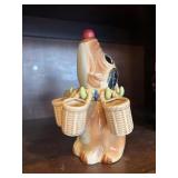 Dog decanter with mugs