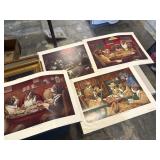 Dogs playing poker prints