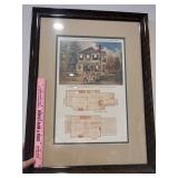 Framed architecture print