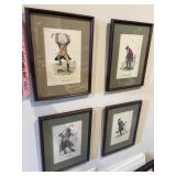 Framed Golf satire prints