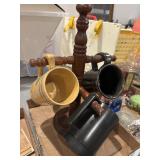 Advertising mugs plus stand, yellow wear,