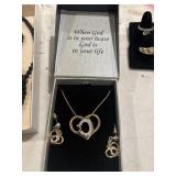 Necklace and earrings