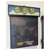 Miller genuine draft light sign