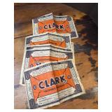 8-vtg Clark candy bar certificates
