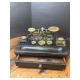 Antique Sampson Mordan & Co Brass Postal Scale