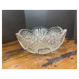 Beautiful cut glass crystal bowl