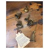 Vtg brass bells of bengal
