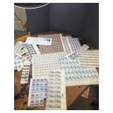 Sheets of stamps