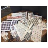 Sheets of $.20, $.13, $.22, $.25 and $.32 stamps,