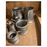 Pewter mugs