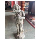 Heavy metal statue/fountain 19"