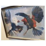 Cock fight print 12"x15ï¿½