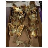 12 metal butterflies