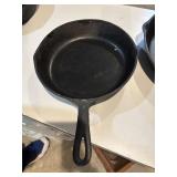 #6 cast iron skillet USA 9 3/8 inches