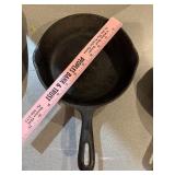 8" WagnerWare cast iron skillet letter A