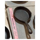 Wagner 1891 6.5" cast iron skillet