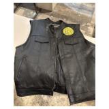 Leather Harley Davidson vest XL