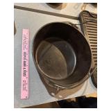 #8 cast-iron Dutch oven 10 1/2 inch x 4"