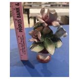 Capodimonte Italy, flower figurine, some losses